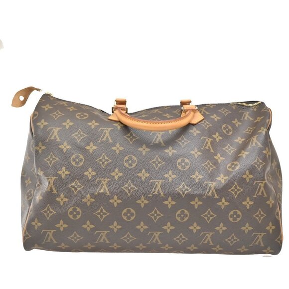 LOUIS VUITTON Speedy 40 Travel Hand Bag Monogram Leather Brown - Picture 3 of 15